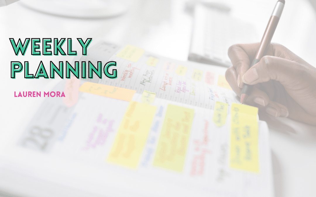 weekly planning