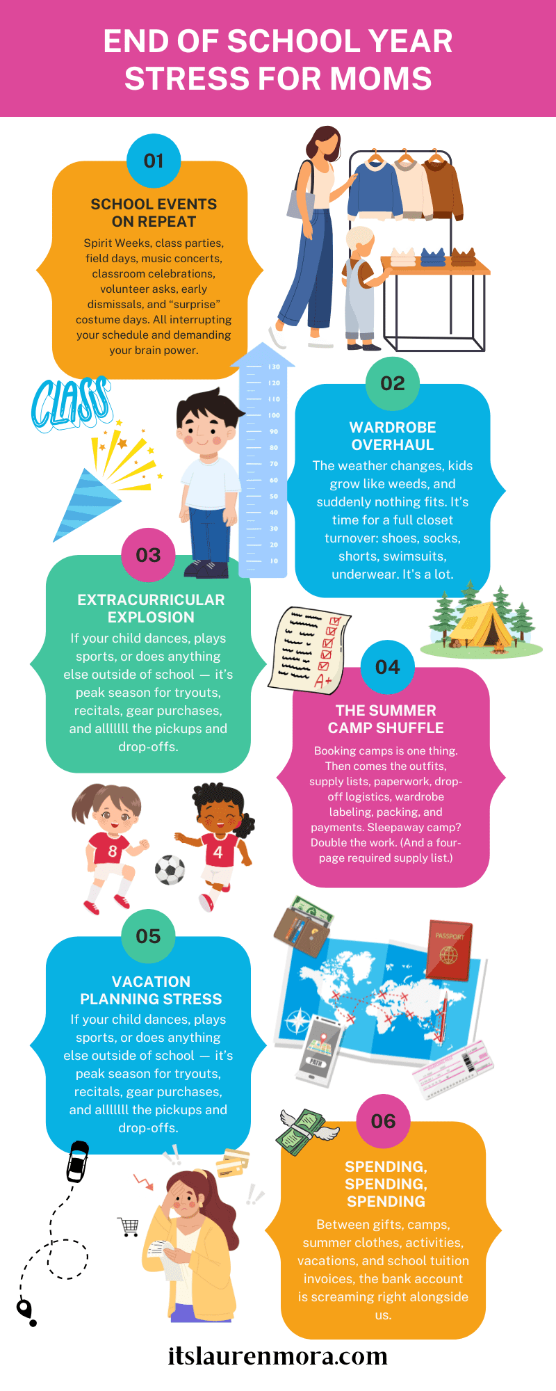 End of school year stress for moms